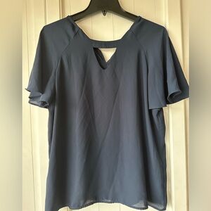 Navy blue blouse